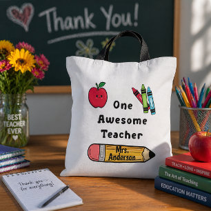 One Awesome Teacher Reason I Love School Tote Bag