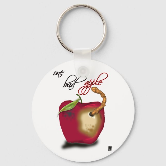 one bad apple key ring (Front)