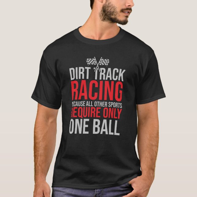 One Ball | Funny Men’s Racing T-Shirt (Front)