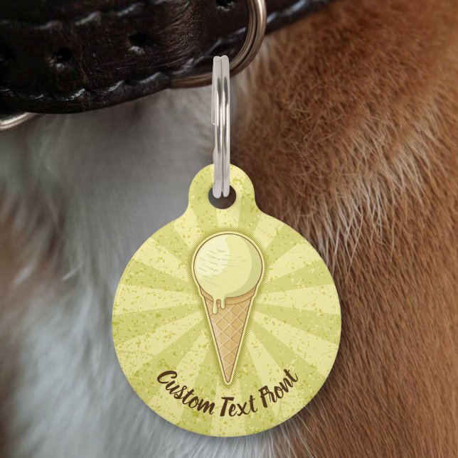 One Ball Ice Cream Cone Pet Tag (Creator Uploaded)