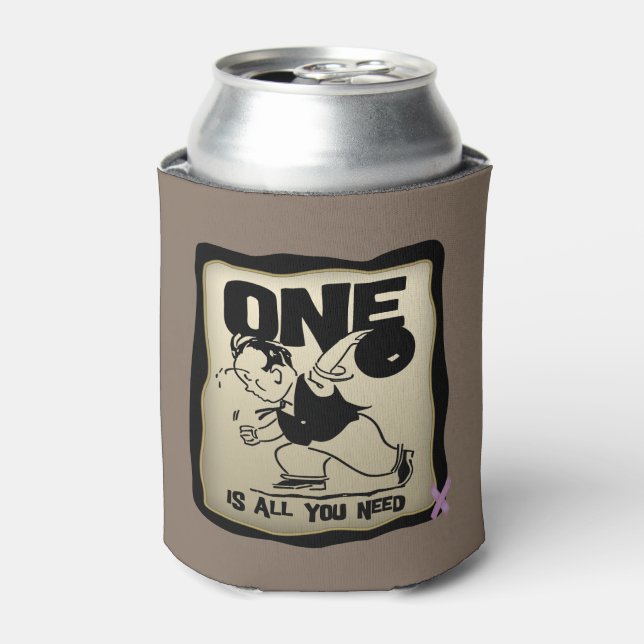 One Ball Man Can Cooler (Can Front)