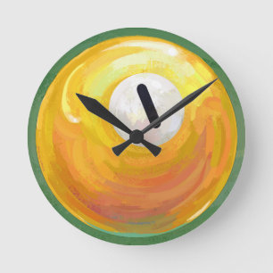 One Ball Round Clock