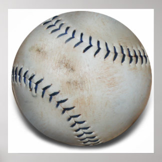 One Baseball Poster