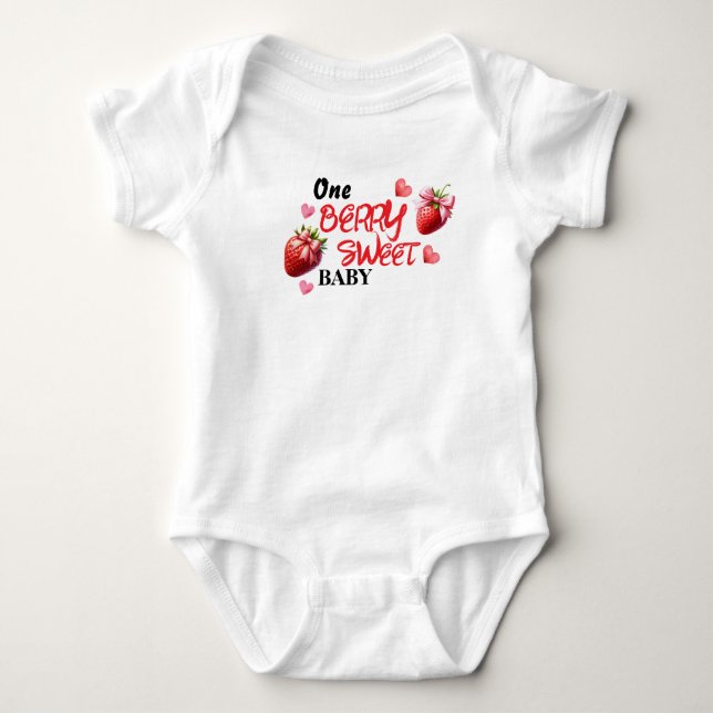 One berry sweet baby bodysuit (Front)