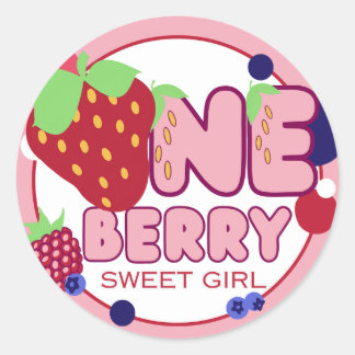 One Berry Sweet Girl Stickers