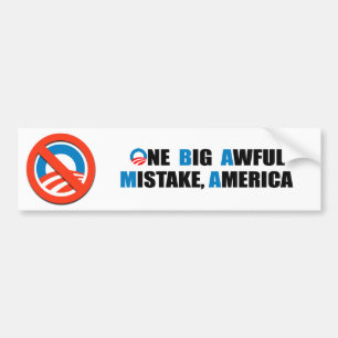 ONE BIG AWFUL MISTAKE, AMERICA BUMPER STICKER