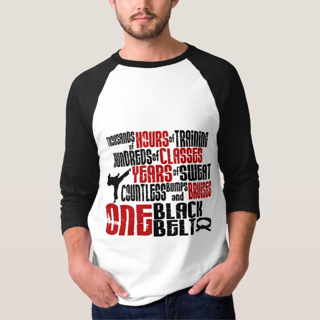 ONE Black Belt 2 KARATE T-SHIRTS & APPAREL (Front)