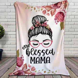 One Blessed Mama Fleece Blanket