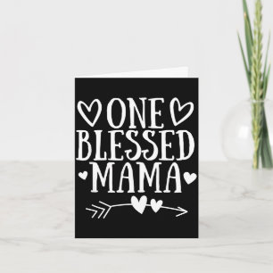 One blessed mama mothers day heart arrow grandma card
