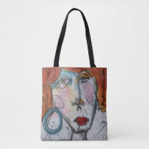 One Blue Earing Tote Bag