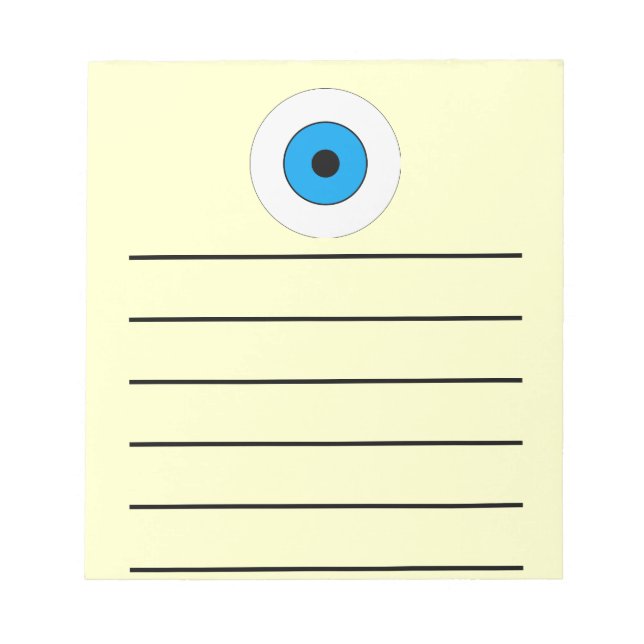 One Blue Eye Notepad (Front)