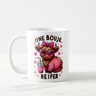 One Bouje Heifer - Cute Valentine's Day Heifer Cow Coffee Mug