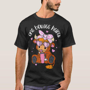 One Boujee Heifer Highland Cow Tumbler Happy Valen T-Shirt