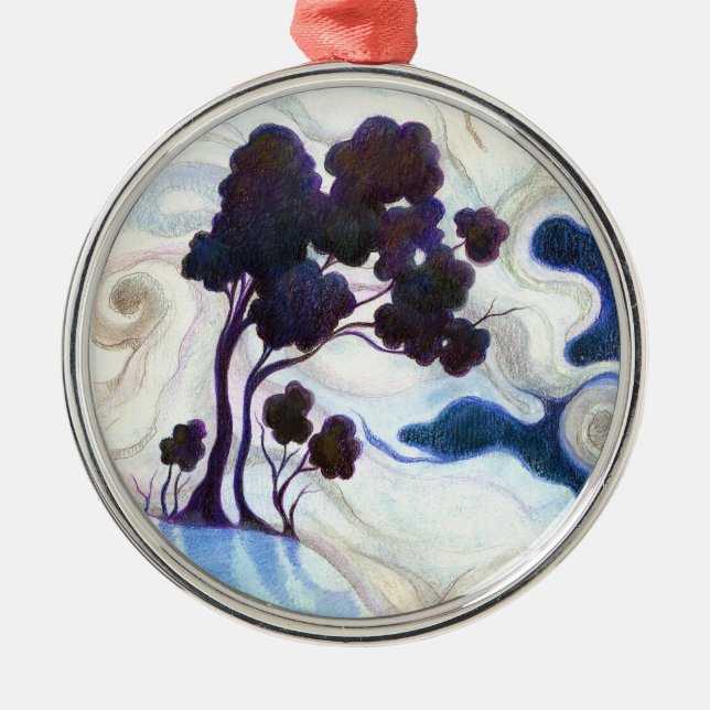 One Bright Night Metal Ornament (Front)