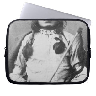 One Bull Warrior, 1882 (b/w photo) Laptop Sleeve