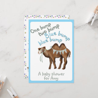 One bump two bump baby shower Invitation