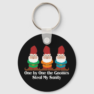 One By One The Gnomes Funny Key Ring