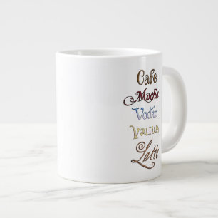 One Cafe Mocha Vodka Valium Latte Please Large Coffee Mug