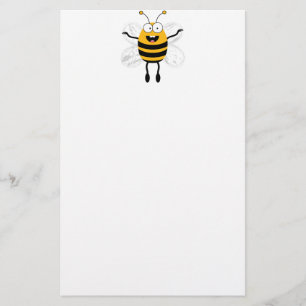 One Cartoon Bee Stationery