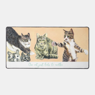 One cat leads to another desk mat