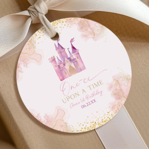 One-ce Upon A Time Princess 1st Birthday Party Favour Tags