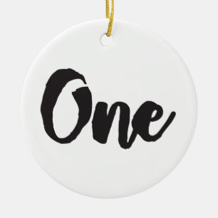 One Ceramic Tree Decoration