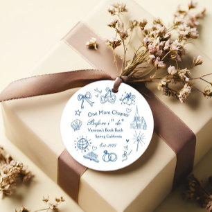 One Chapter Before the Chapel Book Bachelorette Favour Tags