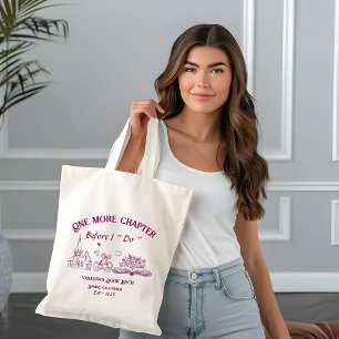 One Chapter Before the Chapel Book Bachelorette Tote Bag