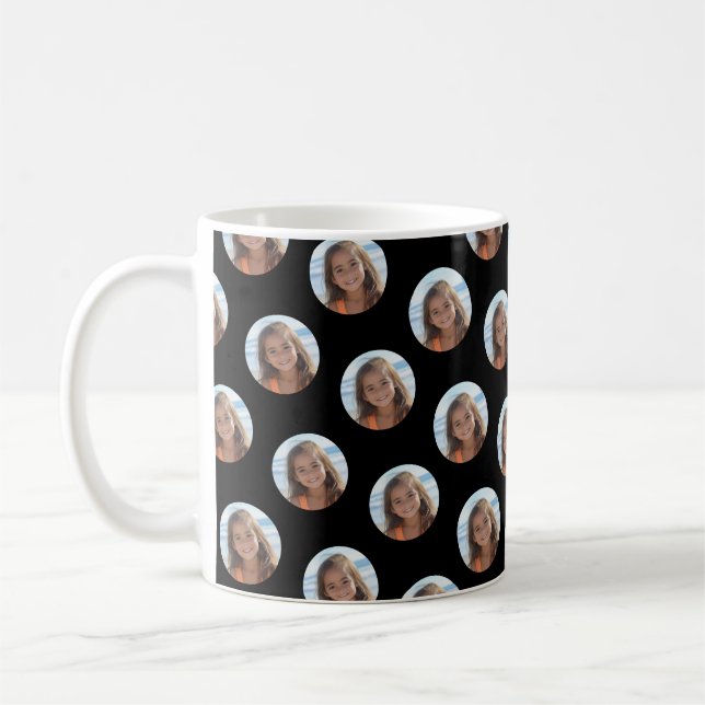 One Circle Photo with Black Coffee Mug (Left)