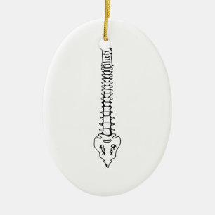 ONE COLOR SPINE CERAMIC ORNAMENT