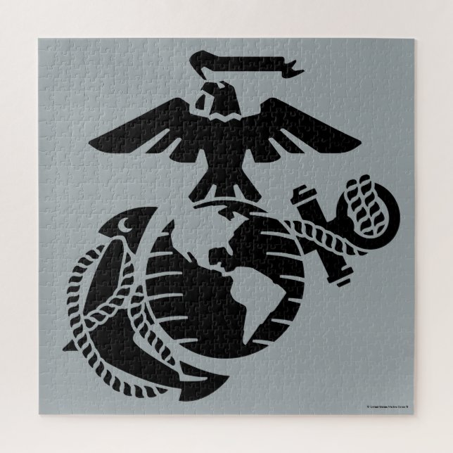 One-Colour EGA - Black Jigsaw Puzzle (Vertical)