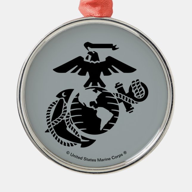 One-Colour EGA - Black Metal Ornament (Front)