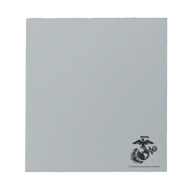 One-Colour EGA - Black Notepad (Front)
