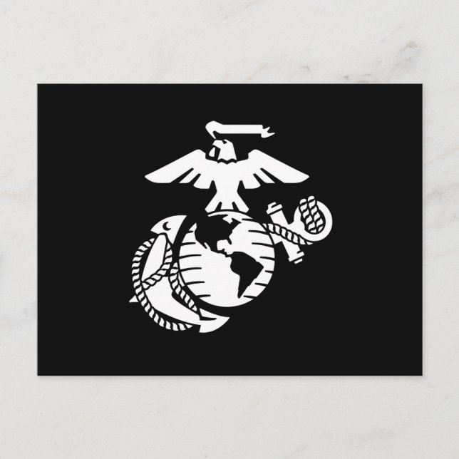 One-Colour EGA - White Holiday Postcard (Front)