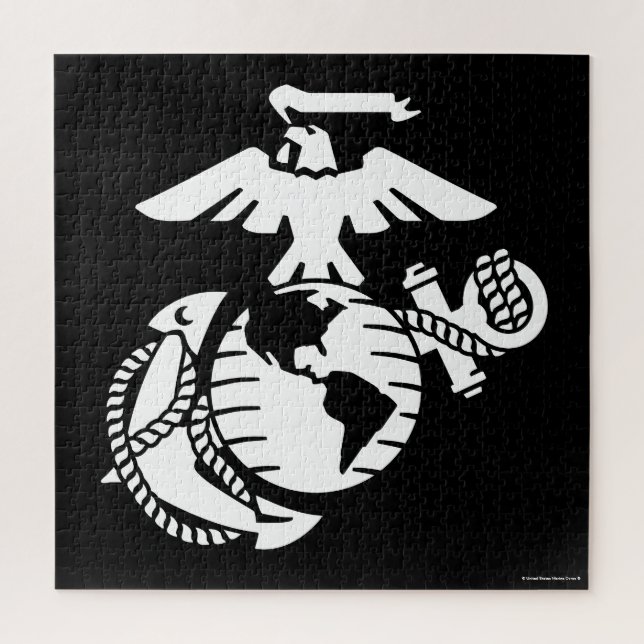 One-Colour EGA - White Jigsaw Puzzle (Vertical)