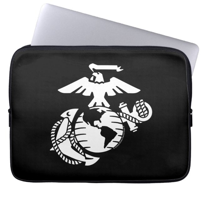 One-Colour EGA - White Laptop Sleeve (Front)