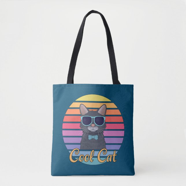 One Cool Cat Tote Bag (Front)