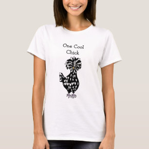 One Cool Chick Funny Polish Hen Chicken Humour T-Shirt