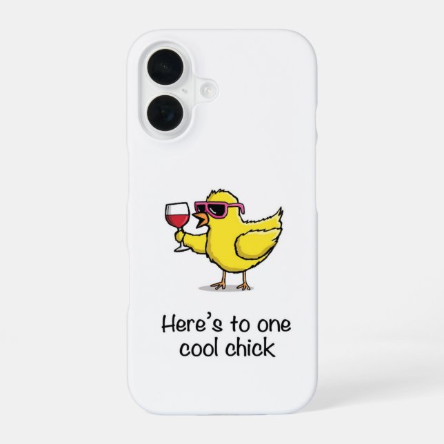 One Cool Chick iPhone 16 Case (Back)