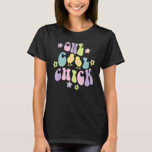 One cool chick retro hippie flower Easter day boy T-Shirt