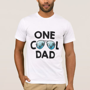 One Cool Dad Sunglasses Summer Daddy Father's Day  T-Shirt
