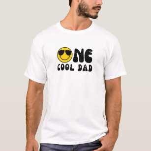 "One Cool Dad" White T-Shirt birthday Dad 