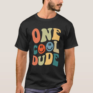 One Cool Dude 1st Birthday For Boys Retro T-Shirt