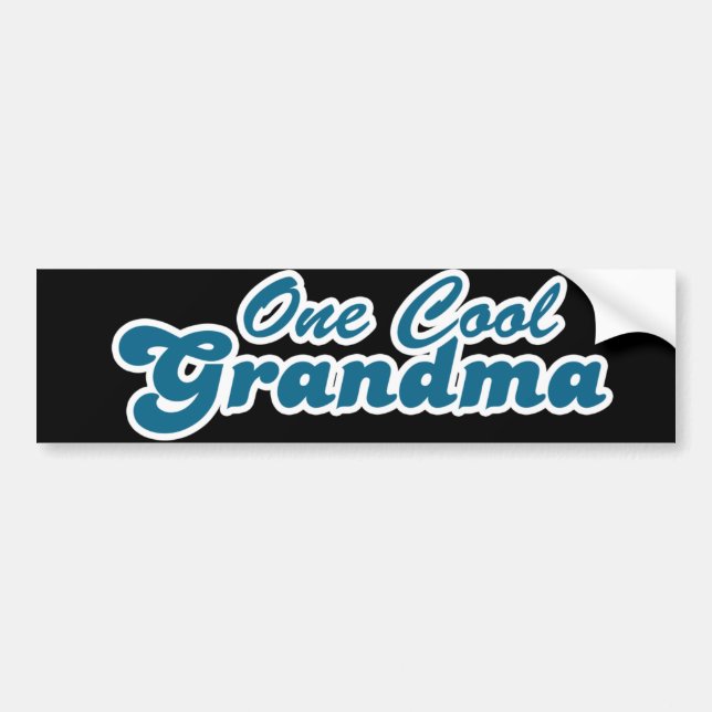 One Cool Grandma Bumper Sticker (Front)