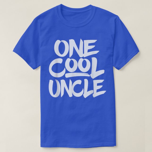 One Cool Uncle Grandfather Dad Gift Tee (Design Front)