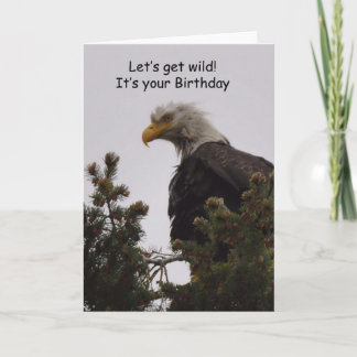 One Crazy Eagle Birthday Card! Card