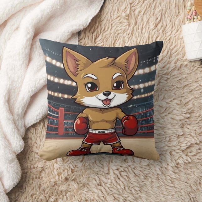 One Cute Kawaii Cayote Boxer  Cushion (Blanket)