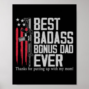 One D Bonus Stepdad Birthday Step Dad Fathers Day  Poster
