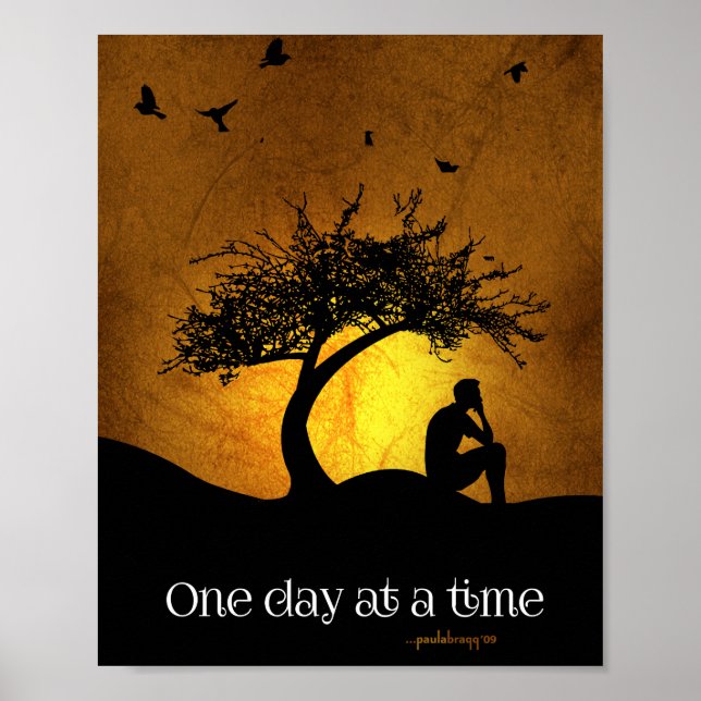 One Day at a Time (12 Step Recovery Male) Poster (Front)