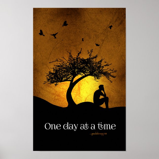 One Day at a Time (12 Step Recovery Male) Poster (Front)